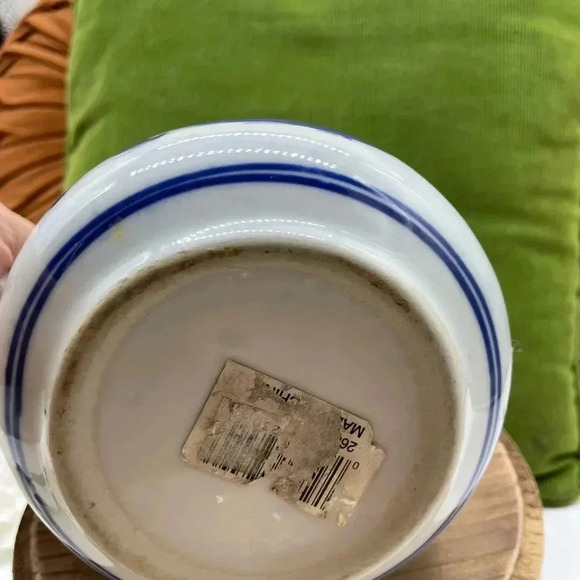 Blue and White 6.75 in Pitcher - Picture 4 of 7